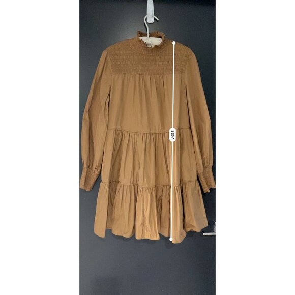 VERONICA BEARD Vigore Smocked Tiered Dress Size 8 - Picture 4 of 10